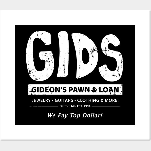 Gideon's Pawn & Loan GIDs Wall Art by SaltyCult